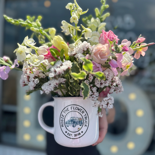 LIMITED EDITION:  The Not-A-Stanley Glass Can & Bouquet