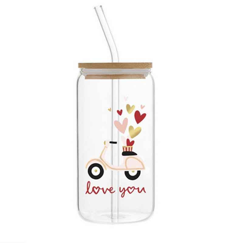 LIMITED EDITION:  The Not-A-Stanley Glass Can & Bouquet